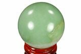 1.6" Polished Green Aventurine Sphere - China - #116000-1